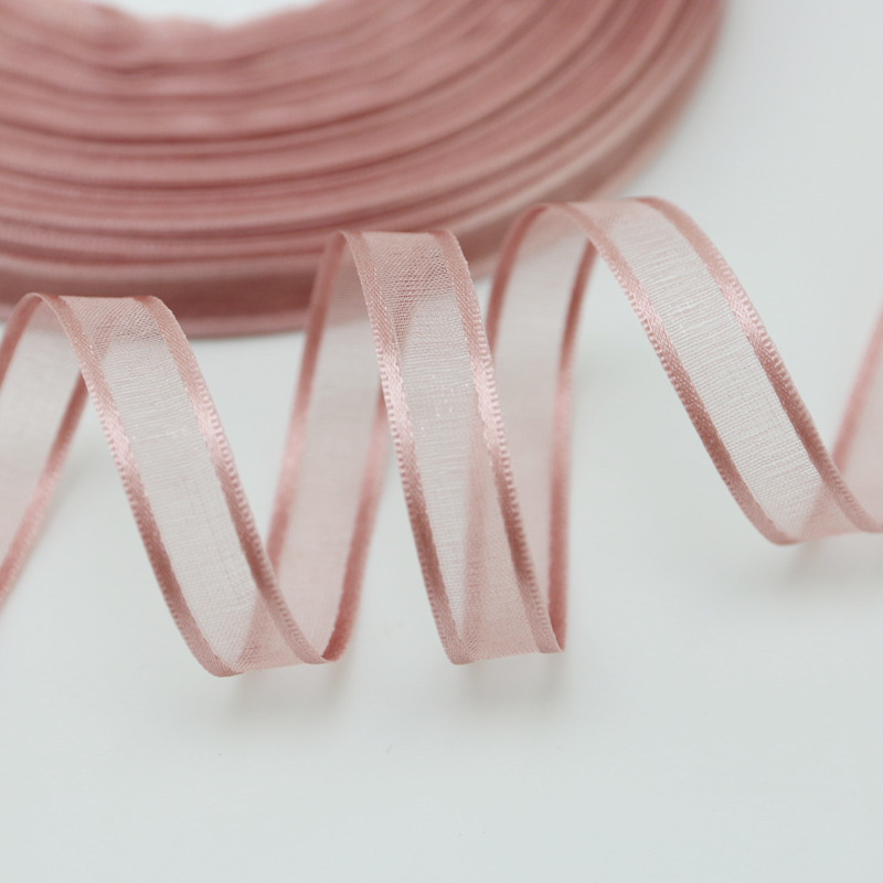 Ribbon Organza Roll - (50 iarde/rotolo) Nastri di organza bordati