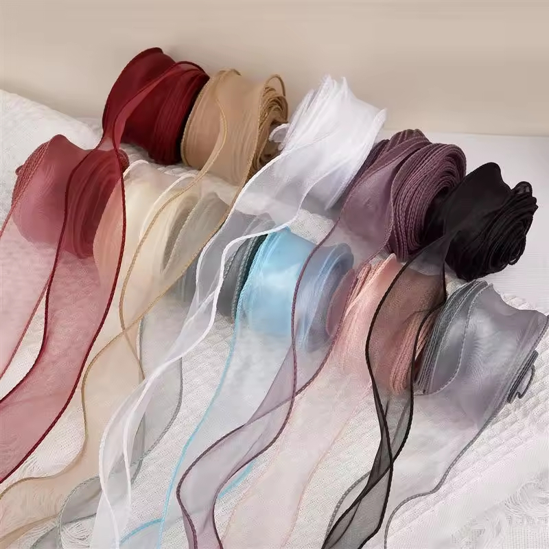 Ribbon Organza Roll - Nastro in Chiffon Trasparente da 10