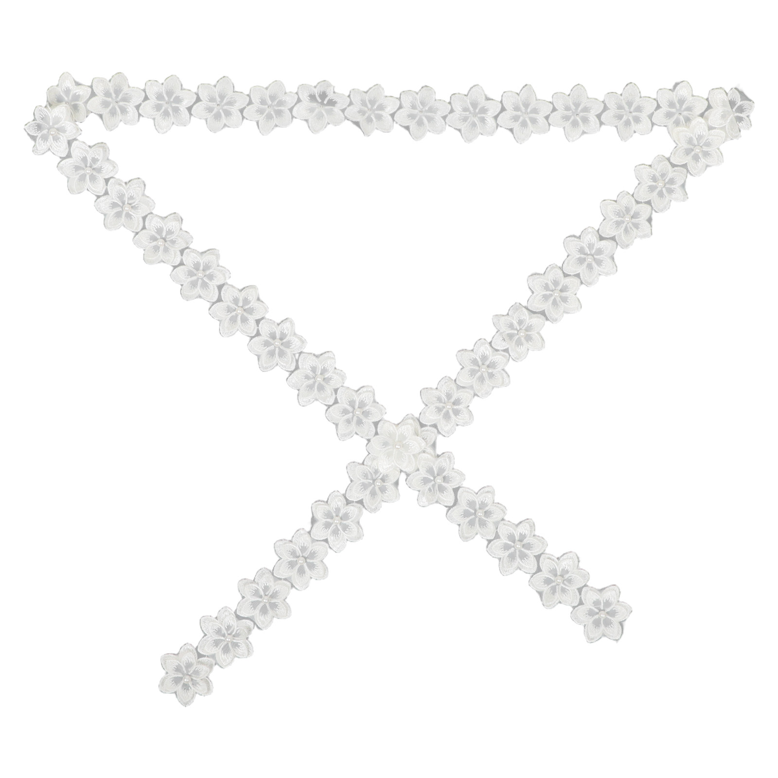 1 Rotolo di Pizzo Ricamato con - Ribbon Organza Roll recensione e prezzo