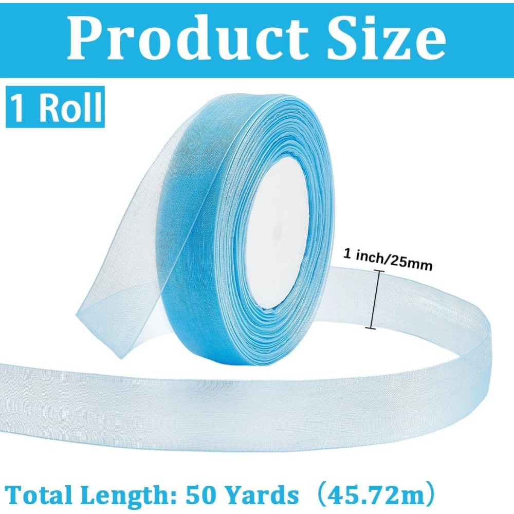 1 rotolo di nastro in organza  - Ribbon Organza Roll recensione e prezzo