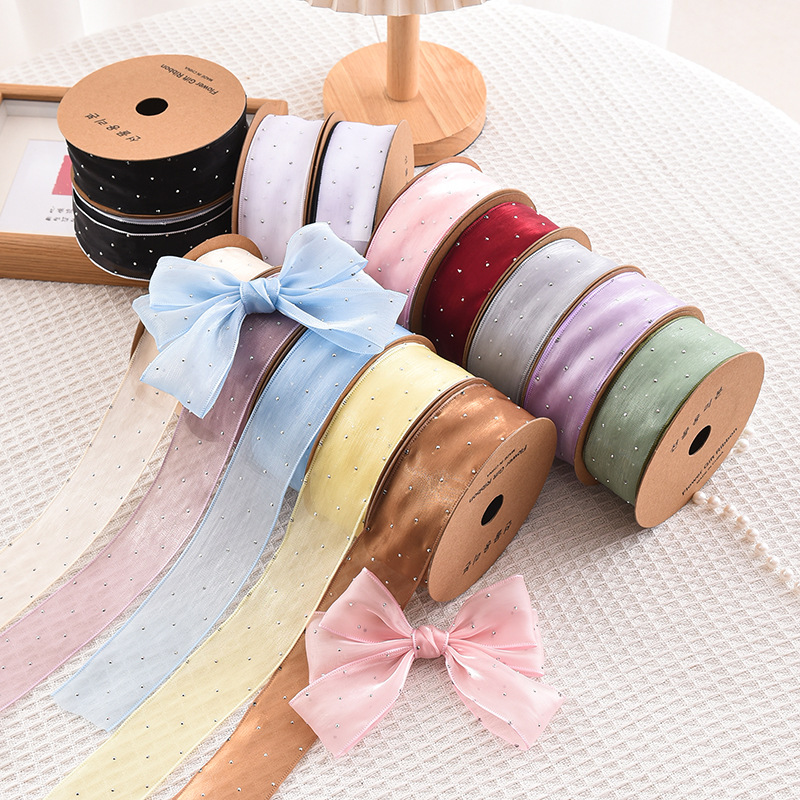20 yarde rotolo 4CM strass nas - Ribbon Organza Roll recensione e prezzo
