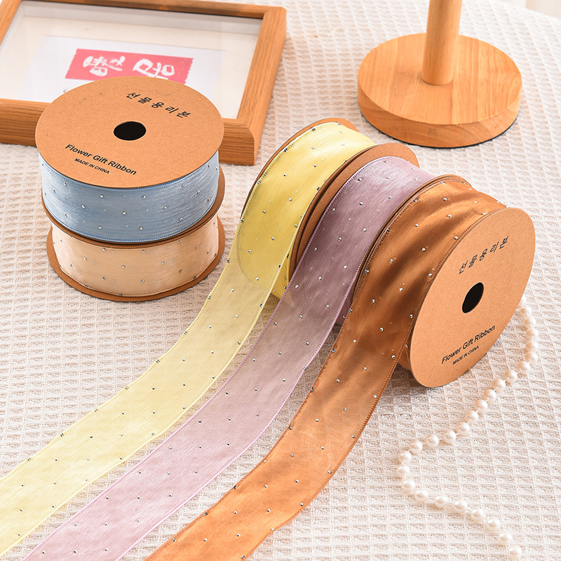 20 yarde rotolo 4CM strass nas - Ribbon Organza Roll recensione e prezzo